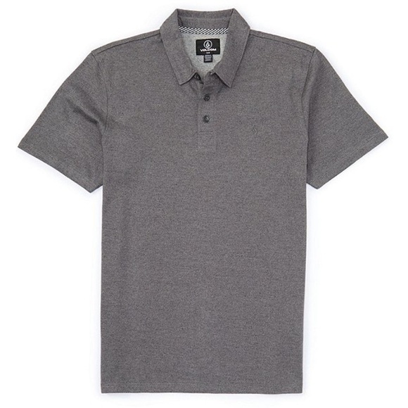 Volcom Charcoal Polo Shirt - Picture 1 of 3